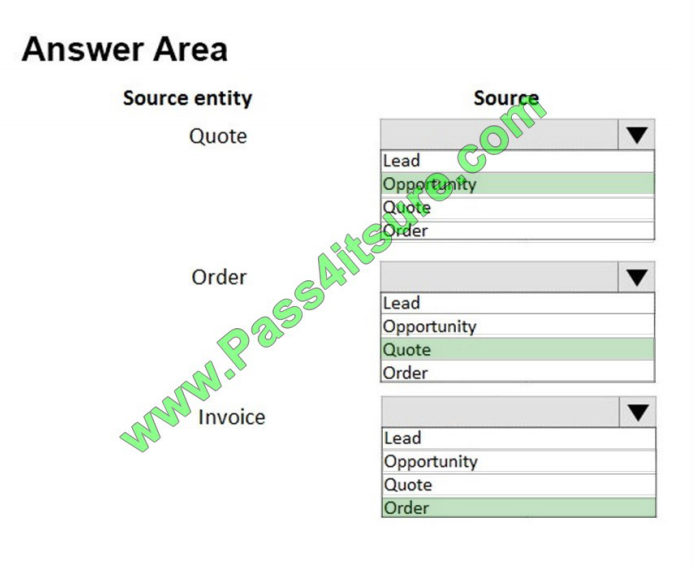 Pass4itsure Microsoft mb-210 exam questions q6-2