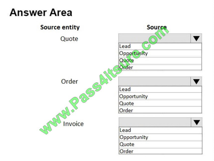 Pass4itsure Microsoft mb-210 exam questions q6