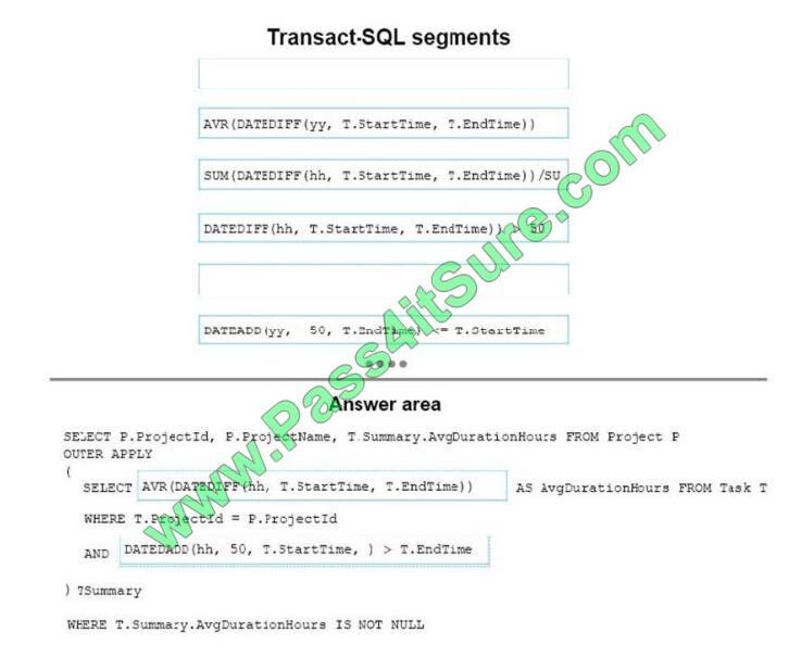 Pass4itsure 70-761 exam questions-q4-4